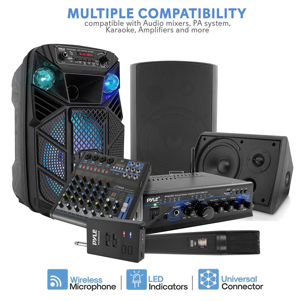 product image number 6 for Pyle Wireless Handheld Microphone System