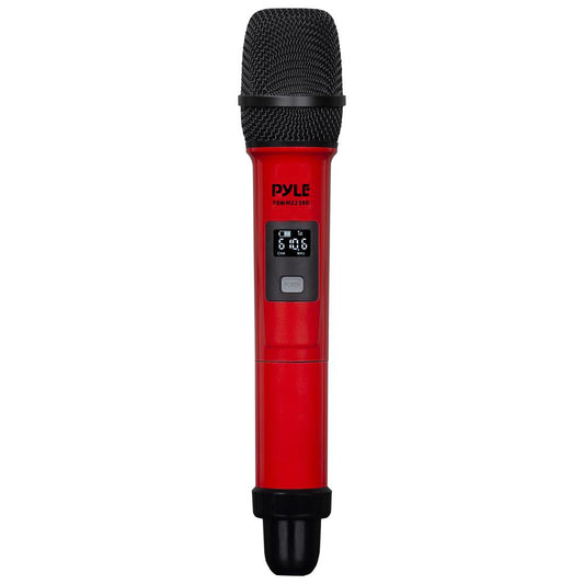 Wireless Mic System 4-Channel UHF Low Distortion Red