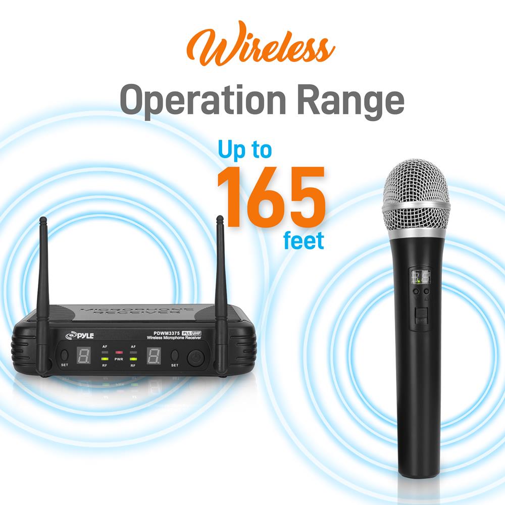 Uhf Wireless Microphone System Kit – Pyle USA