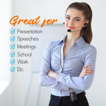 4-Channel VHF Wireless Microphone System Kit with (4) Headsets, (4) Belt-Packs & (4) Lavalier Mics, Rack Mountable