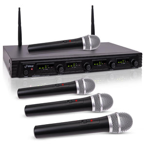 4-Ch. Uhf Wireless Microphone System Kit