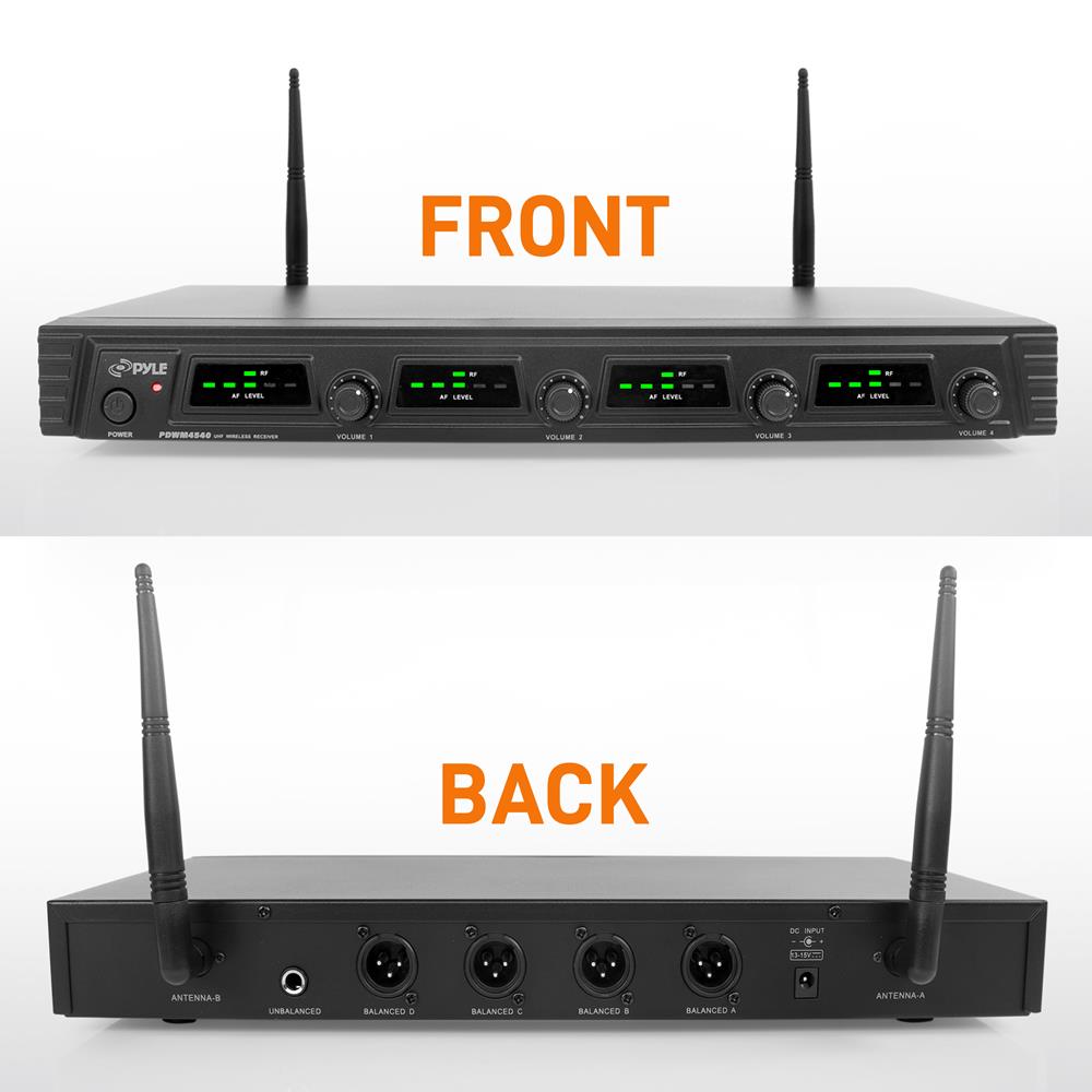 4-Ch. Uhf Wireless Microphone System Kit
