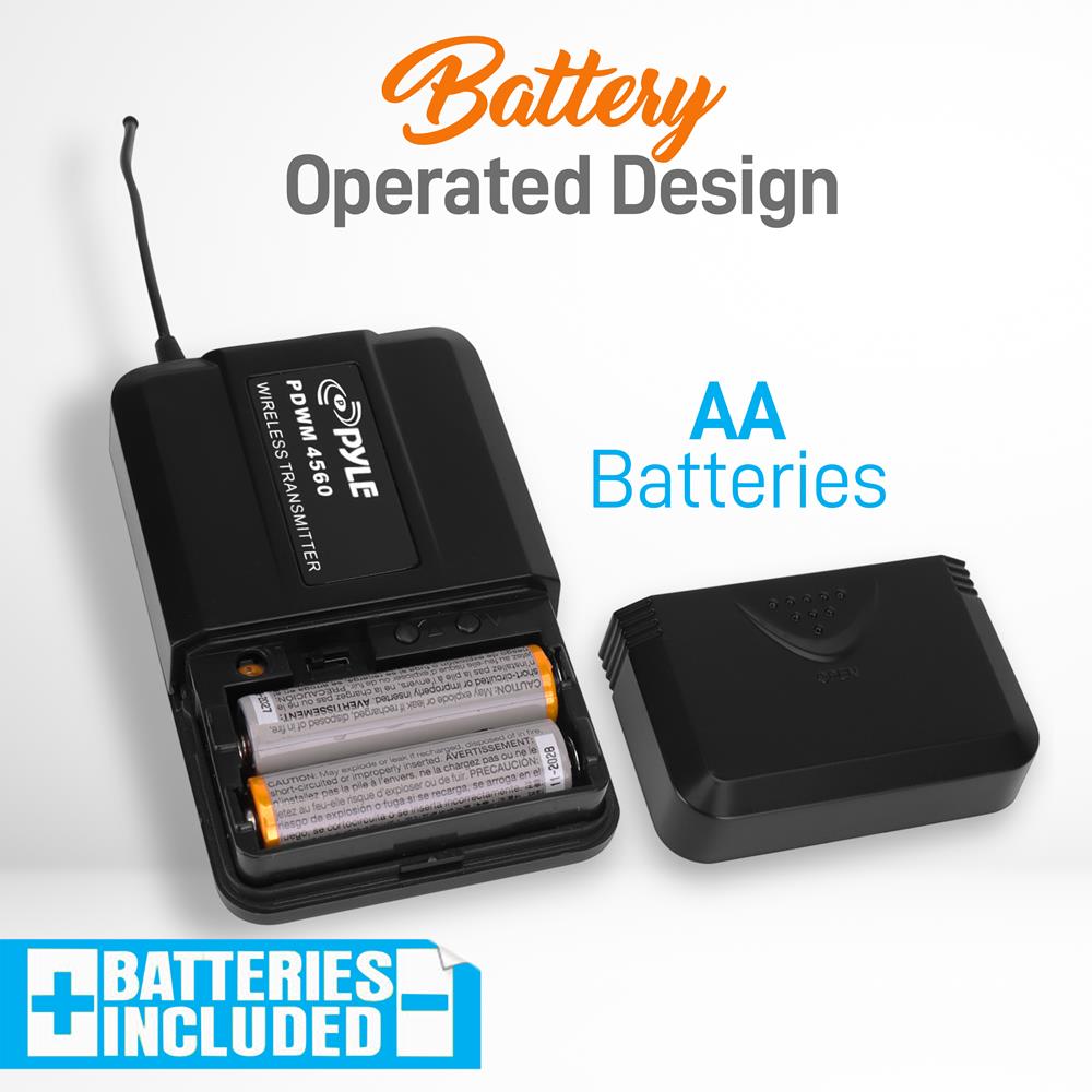 product image number 3 for Pyle 4-Ch. Uhf Wireless Microphone System