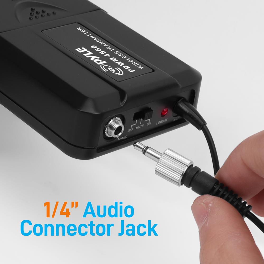 4-Ch. Uhf Wireless Microphone System – Pyle USA