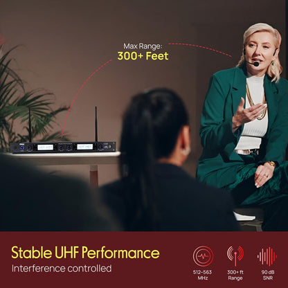 4-Channel Wireless Microphone System