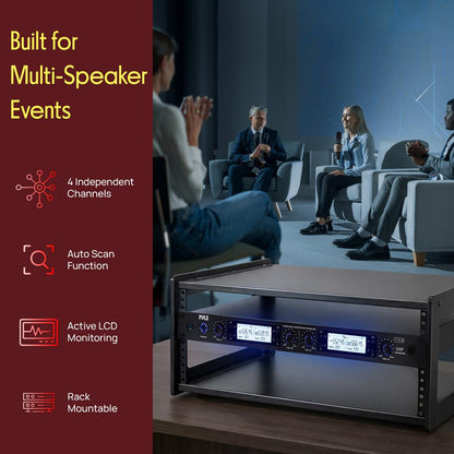4-Channel Wireless Microphone System