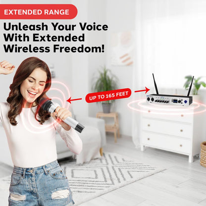 Portable Karaoke Microphone Mixer System