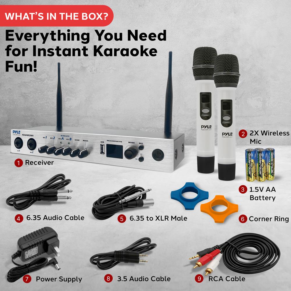 Portable Karaoke Microphone Mixer System - Thumbnail 2