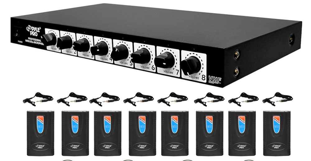 product image number 6 for Pyle 8-Ch. Wireless Microphone System