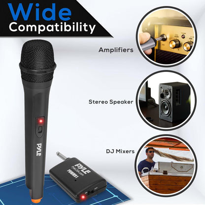 Portable Wireless Microphone System - Crisp Audio, Battery Operated