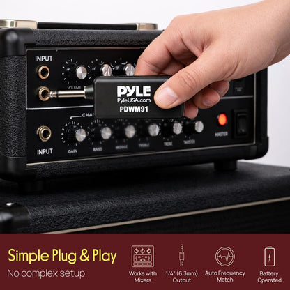 Portable Wireless Microphone System - Crisp Audio, Battery Operated
