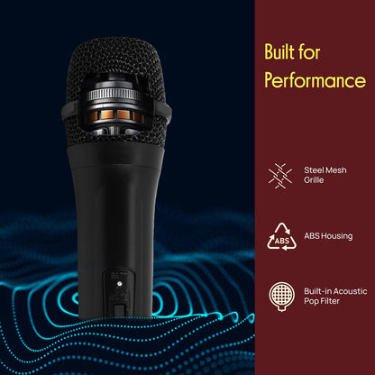 Portable Wireless Microphone System - Crisp Audio, Battery Operated