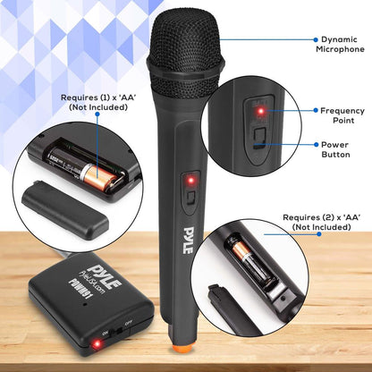 Portable Wireless Microphone System - Crisp Audio, Battery Operated