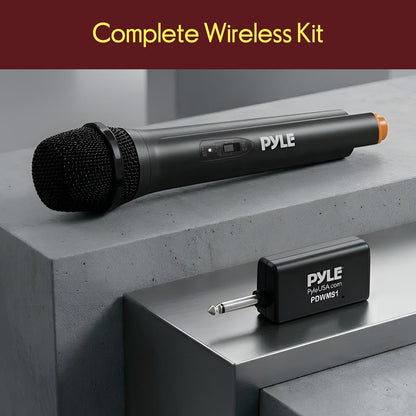 Portable Wireless Microphone System - Crisp Audio, Battery Operated