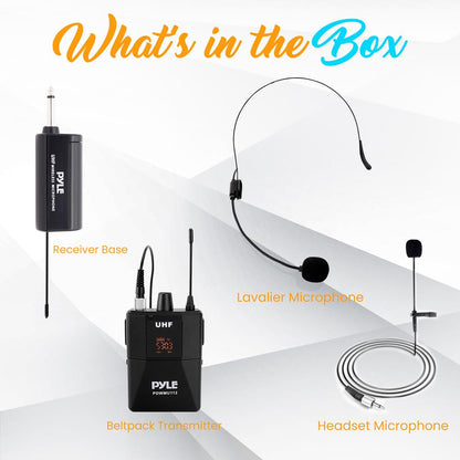 Pyle - PDWM5900 - UHF Wireless Mic System w/ 2 Handheld | Reverb Pyle - PDWM5900 - UHF Wireless Mic System w/ 2 Handheld | Reverb