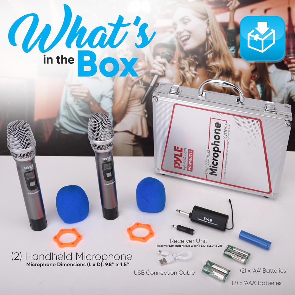 Wireless Microphone System - Reliable UHF Design, Battery Operated - Thumbnail 4