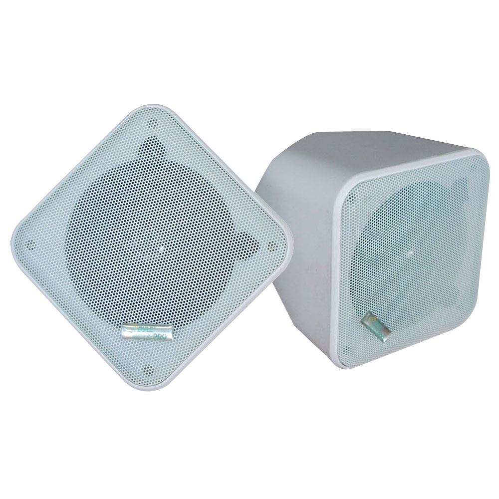 Weatherproof 2-Way Speakers, Max Bass, Marine Grade, White (Pair)