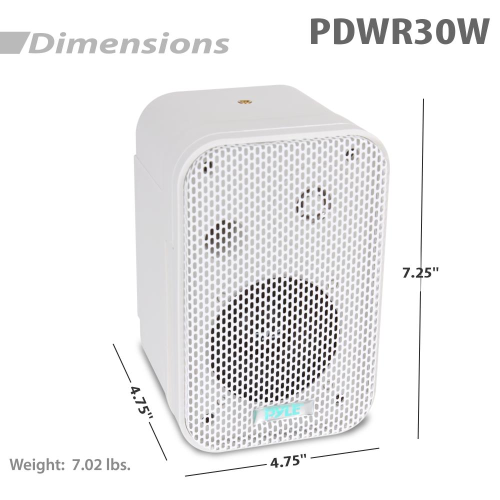 3.5'' Indoor/Outdoor Wall Mount Speakers - Thumbnail 3