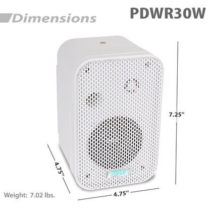 product image number 4 for Pyle 3.5'' Indoor/Outdoor Wall Mount Speakers