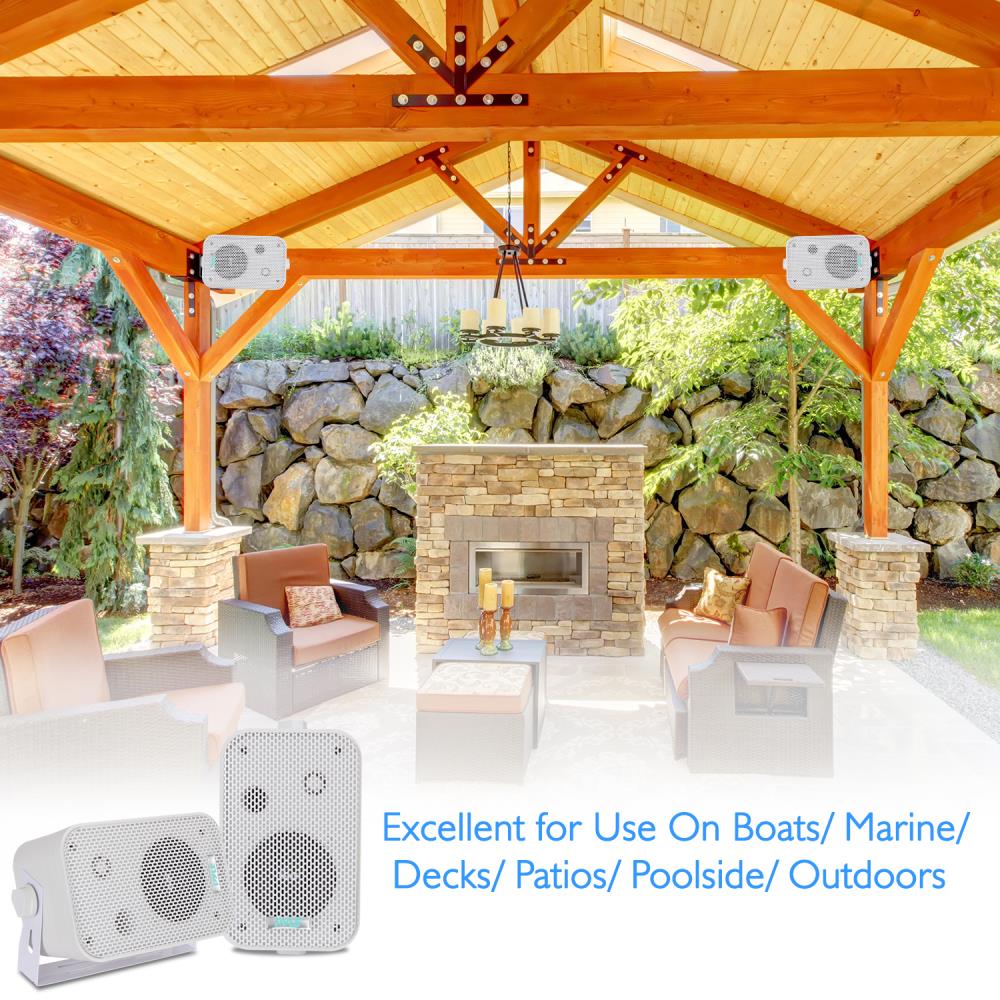 3.5'' Indoor/Outdoor Wall Mount Speakers - Thumbnail 5
