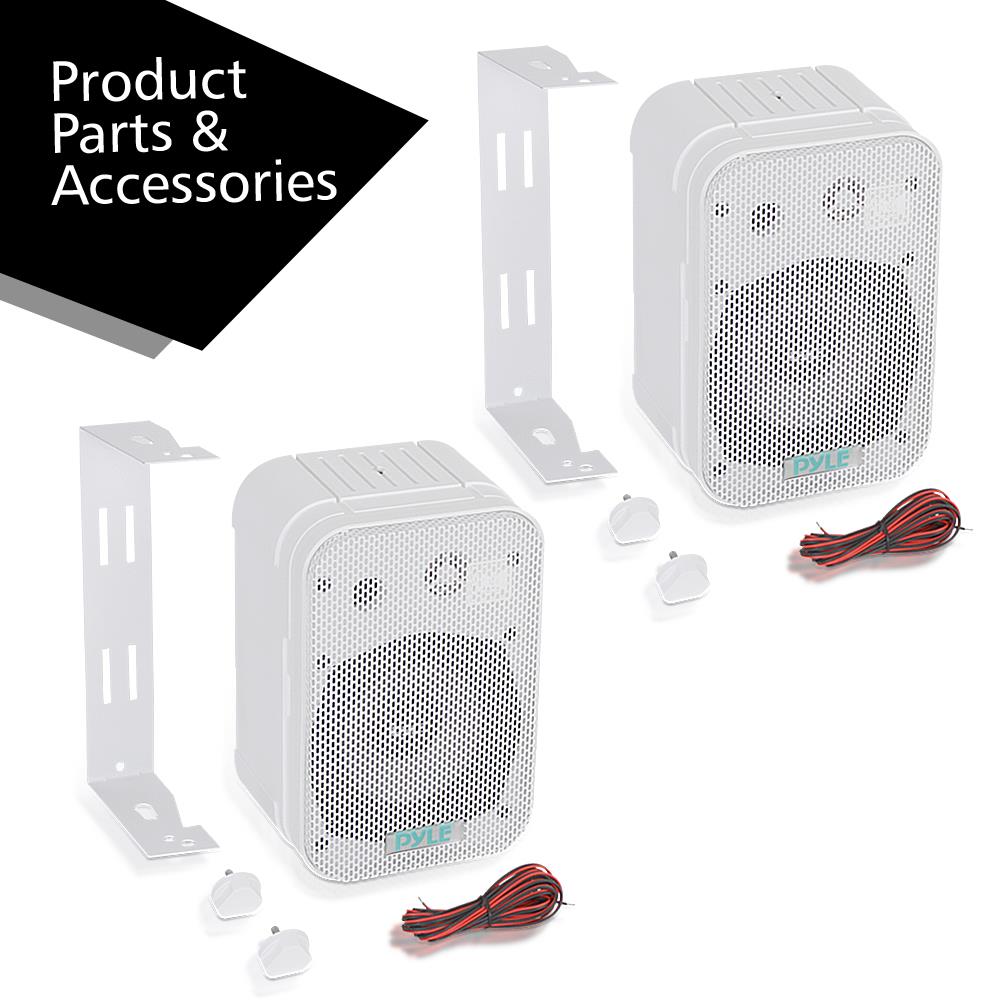 PYLE スピーカー PDWR40W 400W 合計3個セット　￼￼箱付き￼ Amazon.com: Pyle - Indoor / Outdoor Waterproof Speaker System