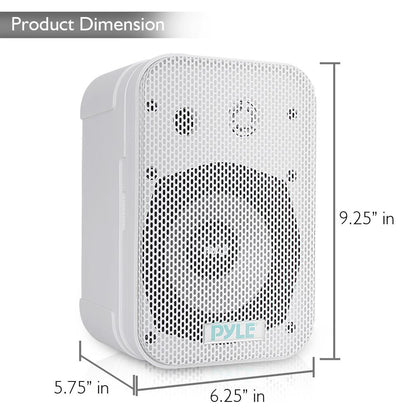 Indoor/Outdoor Waterproof Speakers 200W Aluminum Woofer White