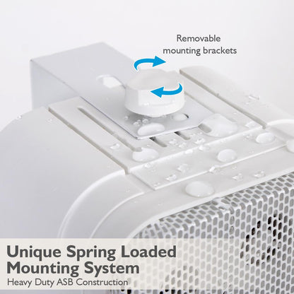 Indoor/Outdoor Waterproof Speakers 200W Aluminum Woofer White