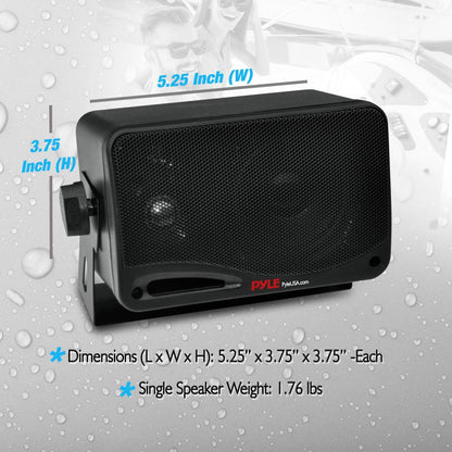 Outdoor Waterproof Bluetooth Speakers - 200W 3-Way System, Weatherproof