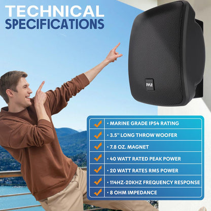 product image number 3 for Pyle On Wall/Patio Commercial Speaker