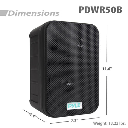 2-Way Speaker System 500W Waterproof Aluminum Woofer