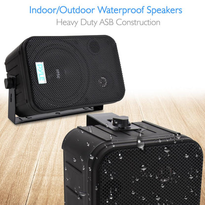 2-Way Speaker System 500W Waterproof Aluminum Woofer