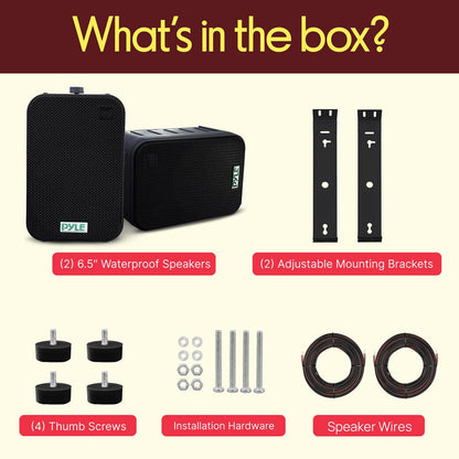 2-Way Speaker System 500W Waterproof Aluminum Woofer