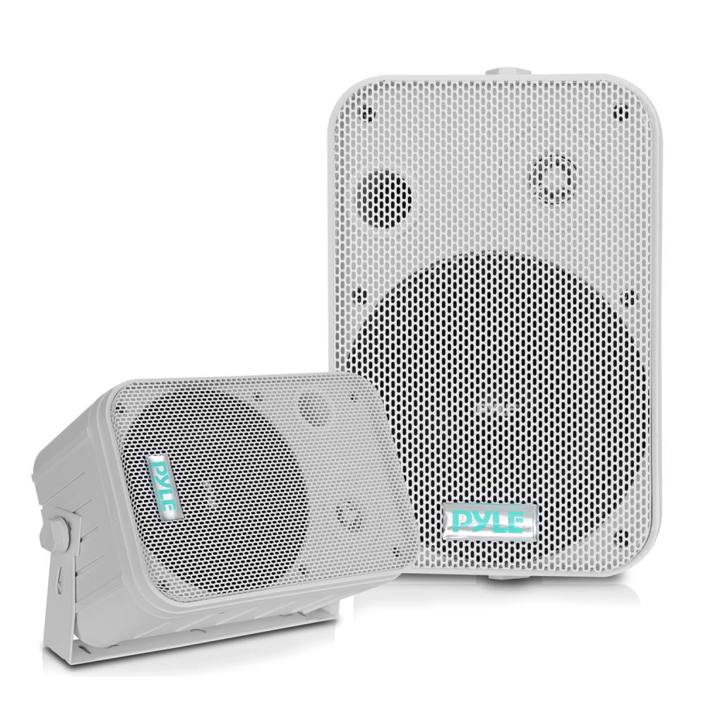 Pyle PDWR50B 6.5 Inch 500 Watt Waterproof Stereo Speaker System for Indoor or Outdoor Theater Surround Sound System, Black (8 Speakers) : Pyle 2 Way Speaker System Pair - 500W Peak Power 16.51