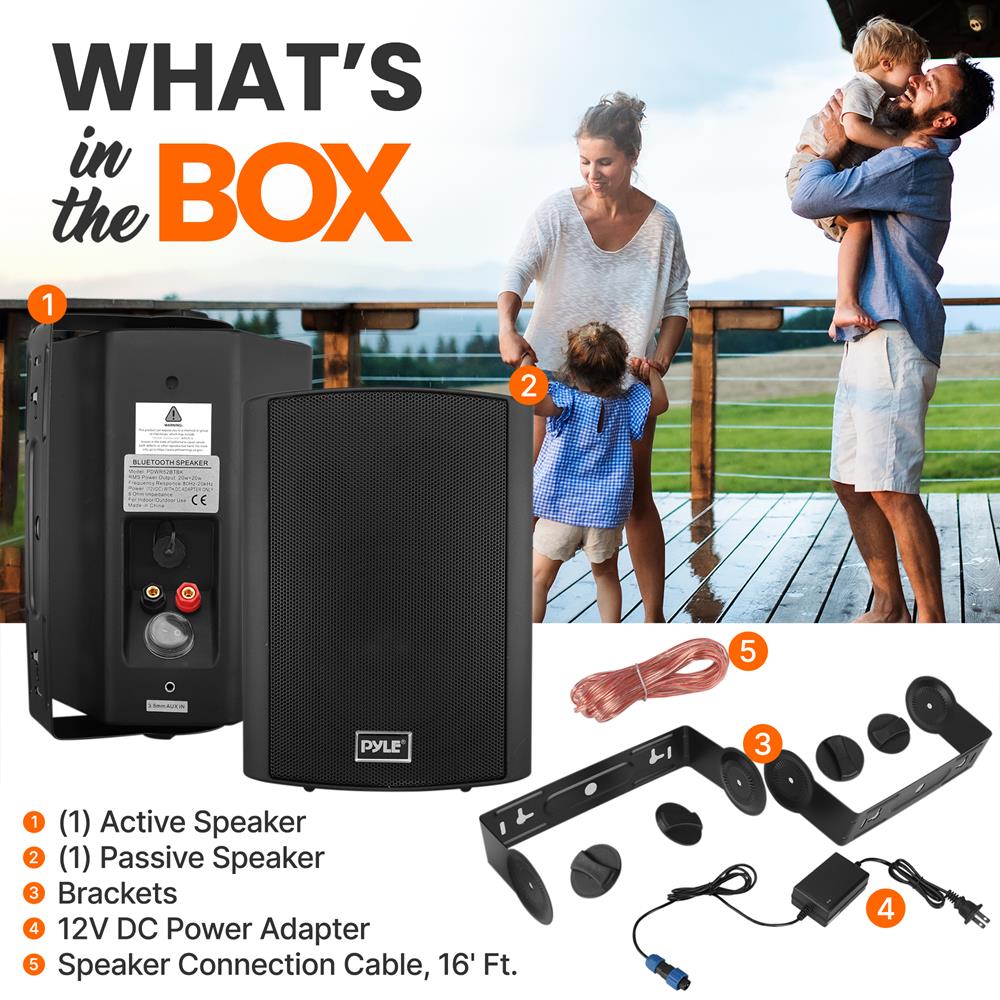 5.25" Indoor/Outdoor Wall Mount Speakers - Thumbnail 4