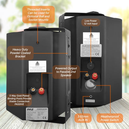 5.25" Indoor/Outdoor Wall Mount Speakers