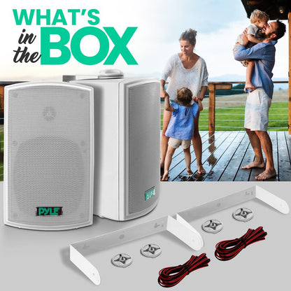 product image number 2 for Pyle 5.25" Indoor/Outdoor Wall Mount Speakers