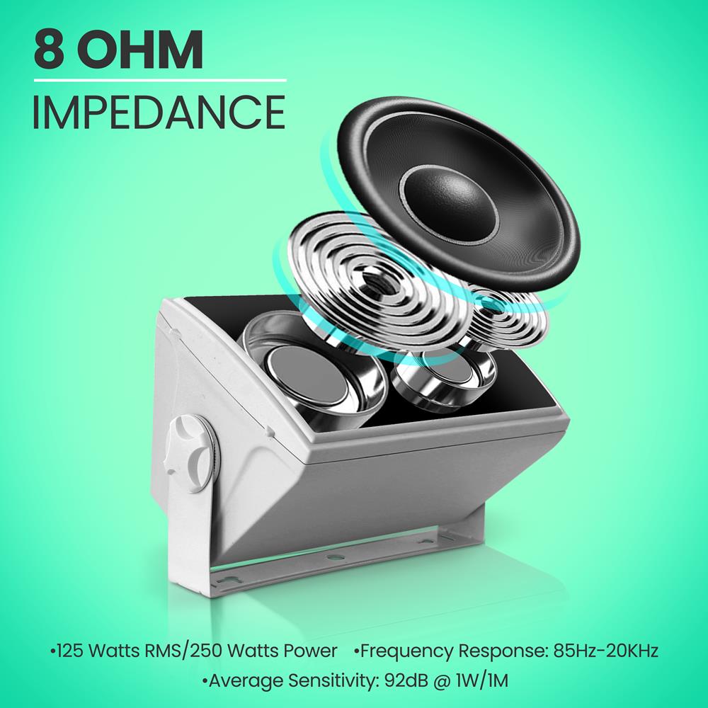 product image number 6 for Pyle 5.25" Indoor/Outdoor Wall Mount Speakers
