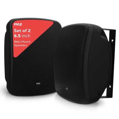 Outdoor Waterproof Bluetooth Speakers - Deep Bass, 6.5" Pair, Weatherproof