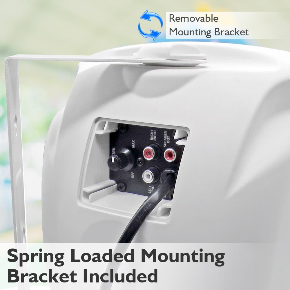 Outdoor Bluetooth Speaker System, 800W, Waterproof, White - Thumbnail 5