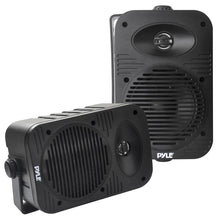 3.5” 2-Way Indoor/Outdoor Bluetooth Speaker System - 1/2” High Compliance Polymer Tweeter (Black)