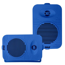 4” 2-Way Indoor/Outdoor Bluetooth Speaker System - 1/2” High Compliance Polymer Tweeter (Blue)