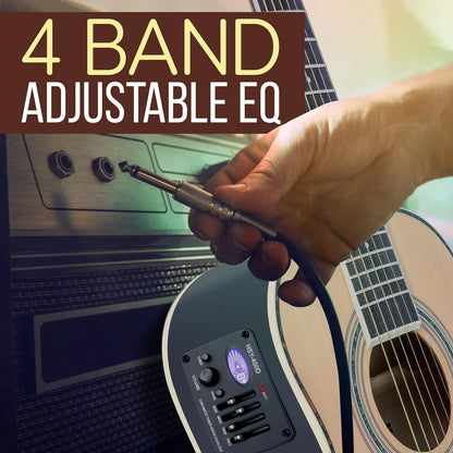 34" Electric Acoustic Guitar, Enhanced Sound, Spruce Plywood, Natural Finish