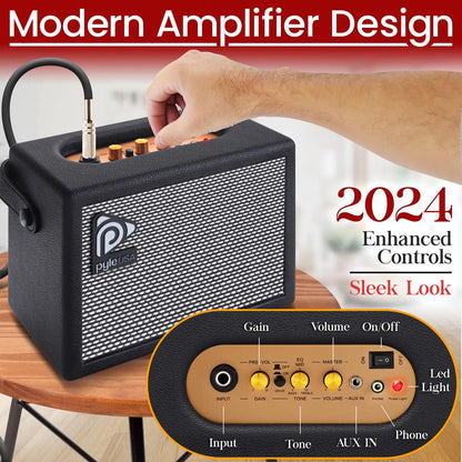 Electric Guitar Kit, Fast Play, Dual Humbucker, Solid Paulownia, Natural