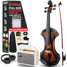 Silent Electric Violin with Accessory Kit, 10W Amplifier, Headphone, Extra Set of String (Sunburst)