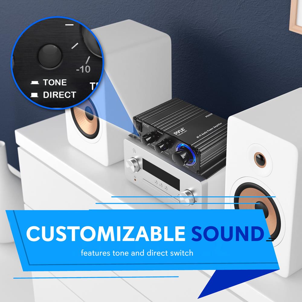 アンプ PYLE PFA 200 Hi-Fi Audio Amplifier Pyle - PFA200 - Home and Office - Amplifiers - Receivers - Sound