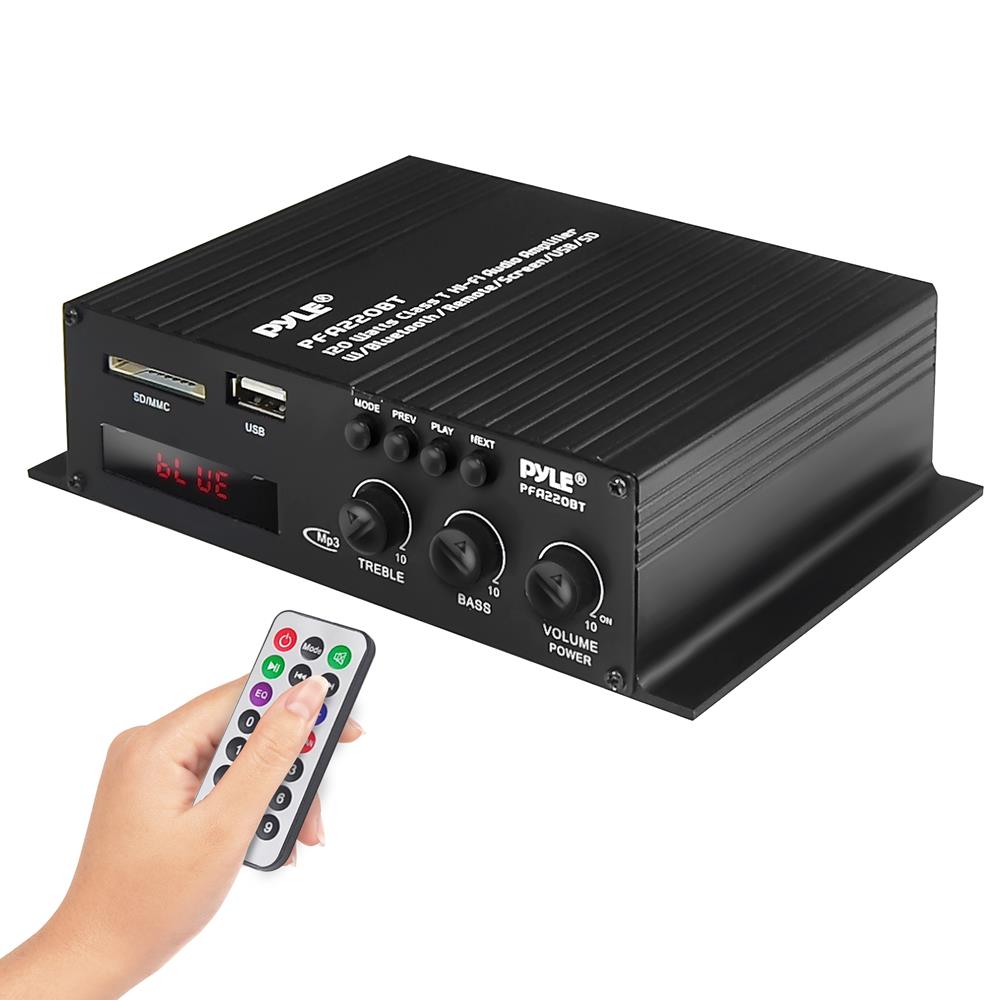 product image number 1 for Pyle Home Audio Desktop Bluetooth Amplifier