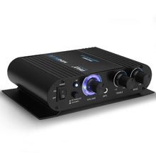 Wireless Bluetooth Mini Amplifier - 90W Power, Compact Design, Blue