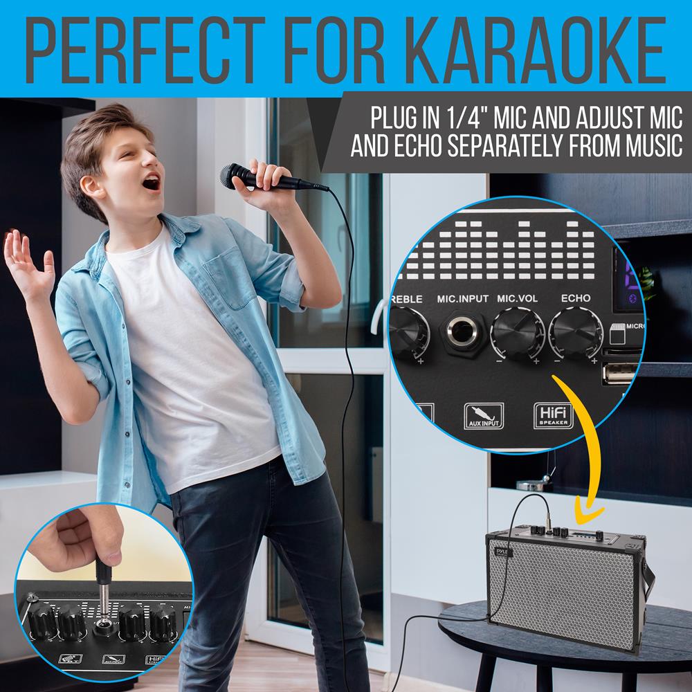 product image number 4 for Pyle 5.25‚Äù Portable Wireless Bt Streaming Spe