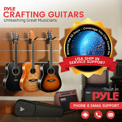 Acoustic Guitar Kit 41" Cutaway Ashtree Top Cherry Burst Matte