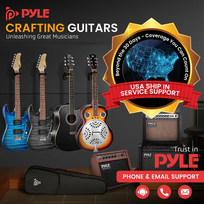 Acoustic Electric Guitar, Rich Sound, Built-in Preamp, Deep Cherry Finish